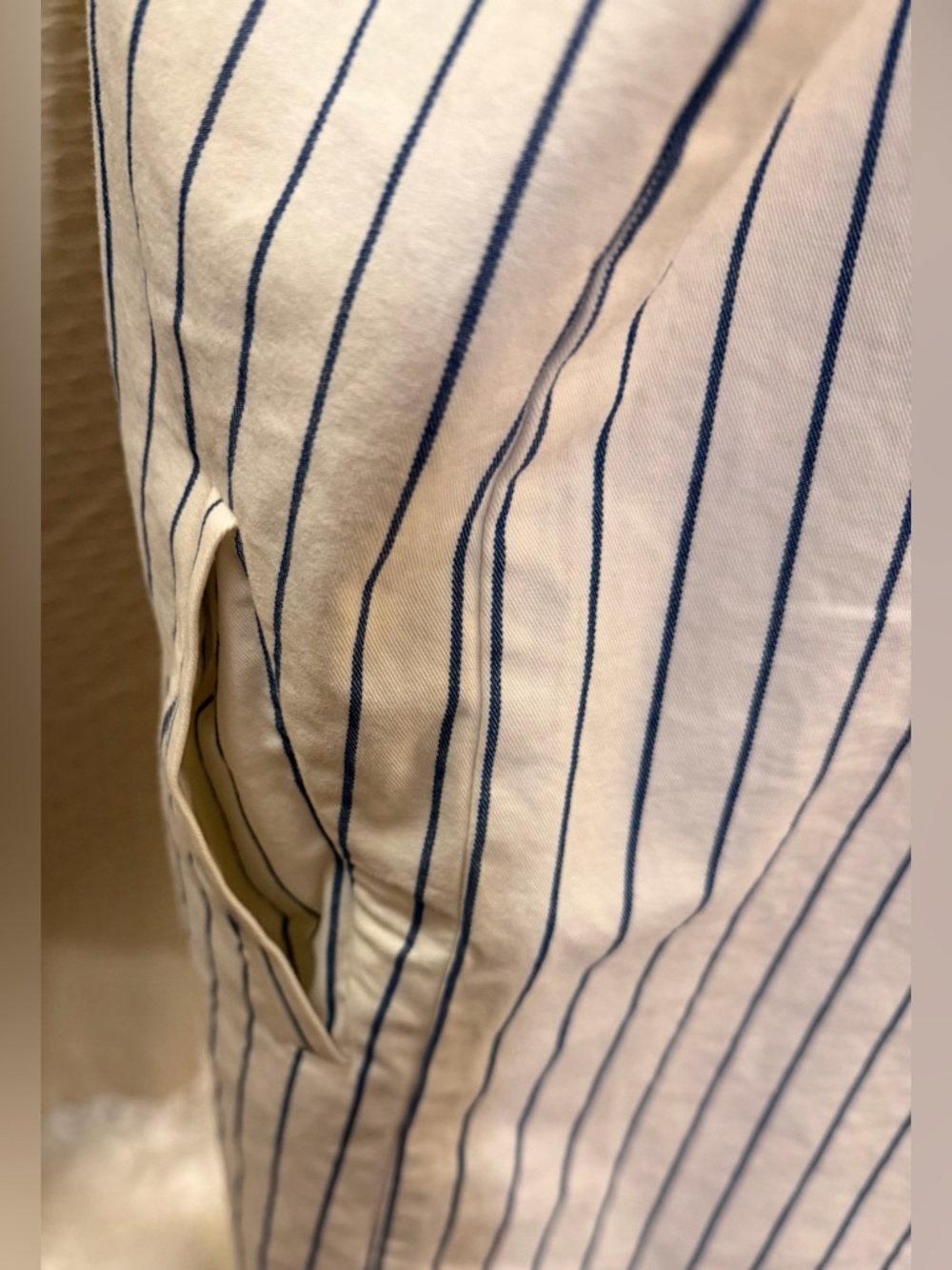 Madewell White Mini Skirt with Navy Stripes - Picture 6 of 13